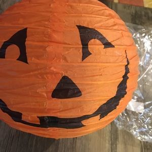 LED Lanterns Halloween decor - New Orange pumkinsPaper